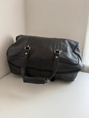 Marks and Spencer black duffel, hold-all leather bag
