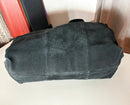 Black leather bag