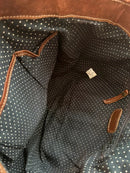 Brown Fatface leather tote bag