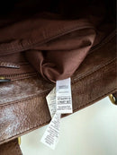 Marks and Spencer chestnut brown leather handbag