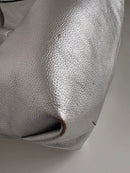 Marks and Spencer silver leather tote bag