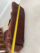 Marks and Spencer large brown leather duffel bag