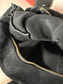 Black leather bag