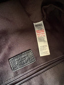 Fatface black leather shoulder bag with extra strap