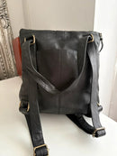 Fatface leather backpack/crossbody bag