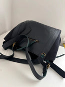 White stuff navy leather handbag/shoulder bag