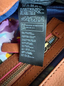 Joules Brown Leather and Suede Satchel Bag with Adjustable Strap