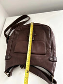Fatface brown leather satchel bag