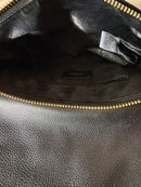 Dune Black Suede and Leather Crossbody Bag with Adjustable Strap, Very Good Condition