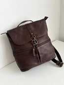 Fatface leather backpack