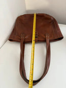 Brown Fatface leather tote bag