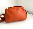 Fat Face The Callie Crossbody Orange Leather Bag