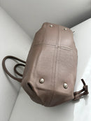 Boden beige drawstring leather shoulder bag/handbag