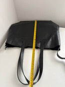 Marks and Spencer large black leather bag