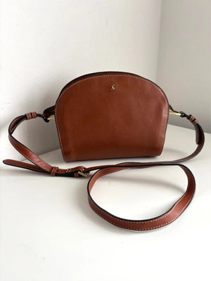 Joules brown leather crossbody bag