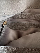 Accessorize Women's Gray Leather Backpack Casual Style Very Good Condition