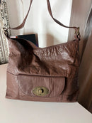 White stuff leather bag