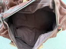 Marks and Spencer large brown leather duffel bag