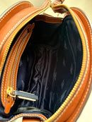 Joules brown leather crossbody bag