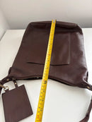 White stuff dark brown leather crossbody/shoulder bag