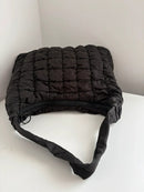 Marks & Spencer Black Quilted Hobo Bag - Very Good Condition, Casual Style