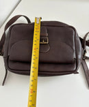 Fatface brown leather satchel bag