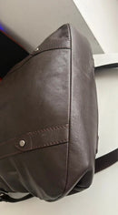 Crew clothing leather bag