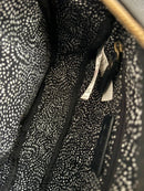 FatFace Black Leather Satchel Bag with Buckle Detail and Adjustable Strap - Very