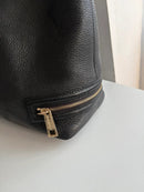 Autograph Black Leather Shoulder Bag with Zipper Detail, Very Good Condition