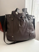 Crew clothing leather bag