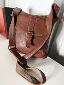 Fatface leather bag