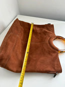 Fatface brown soft leather handbag